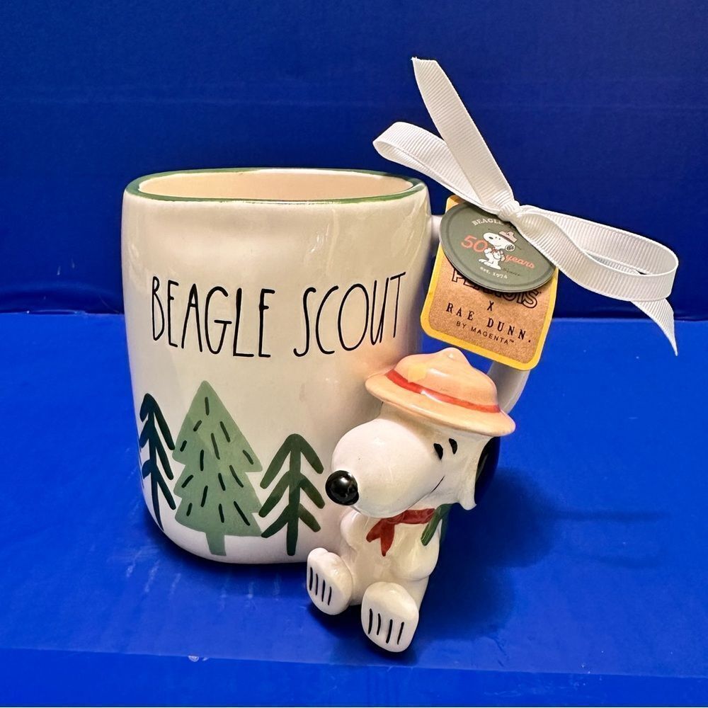Peanuts x Rae Dunn Snoopy “BEAGLE SCOUT” Ceramic Mug